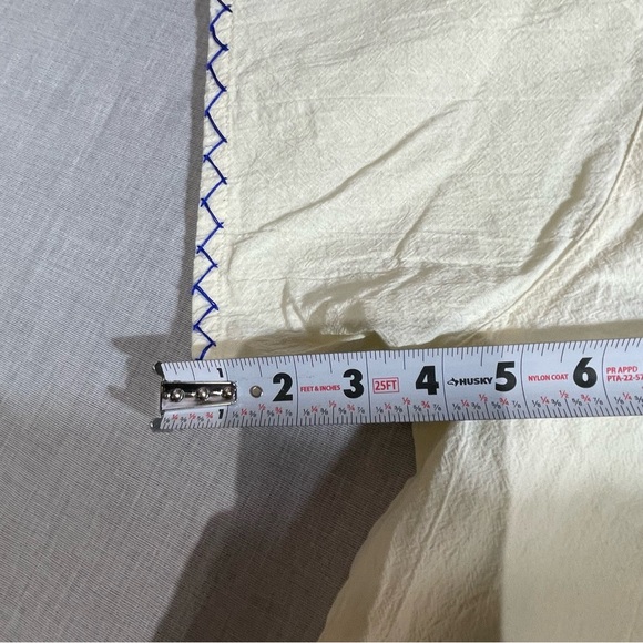 Hand Embroidered Cream Women's Top XL - Picture 4 of 11